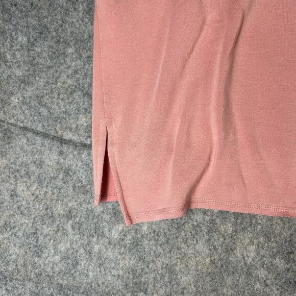 Athleta Unwind Shirt Womens Small Pink Oversized Cropped Cap Sleeve Boxy Tee - Picture 3 of 8